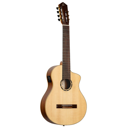 ORTEGA Family Series Pro Classical Guitar 7 String - Solid Spruce / Sapele Natural + Gig Bag