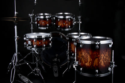 TAMA Starclassic Walnut/Birch Lacquer Shell Kit 5 teilig - Molten Brown Burst/Chrom HW