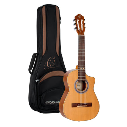 ORTEGA Requinto Series Pro 1/2 Akustikgitarre 6-String - Natural + Gigbag