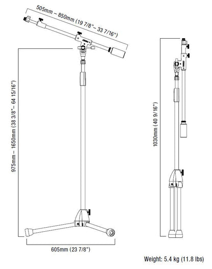 TAMA Iron Works Studio Series Teleskop Mikrofonständer