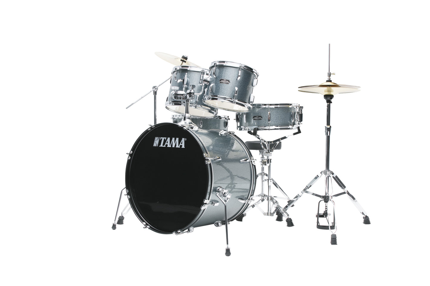 TAMA Stagestar Drum Set 5 teilig (22" BD) - Sea Blue Mist/Chrom HW + MEINL Cymbals BCS Cymbal Set
