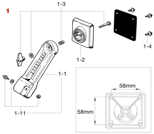 TAMA Spur bracket (player's left)  for Starclassic