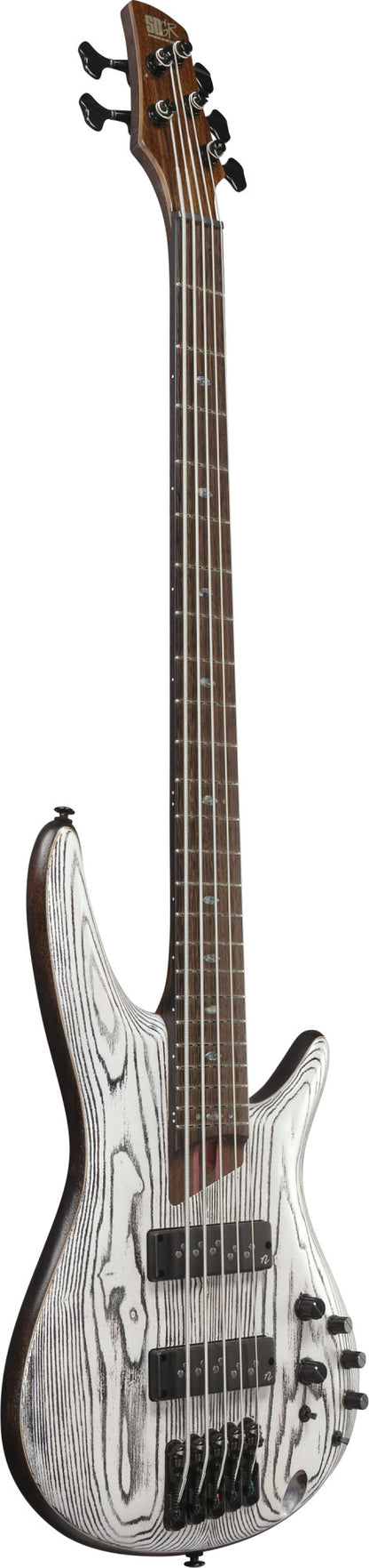 IBANEZ Premium SR Electric Bass 5-String - Icebreaker Wave Flat + Gig Bag