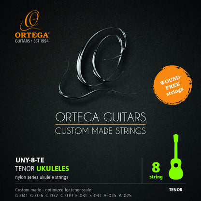 ORTEGA Custom Made Strings Ukulele String Set - Tenor 8 String
