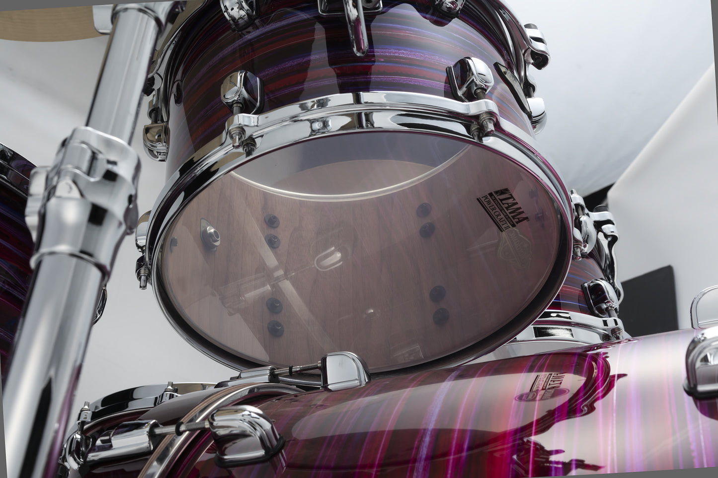 TAMA Starclassic Walnut/Birch Lacquer Shell Kit 5 pcs - Lacquer Phantasm Oyster/Chrome HW
