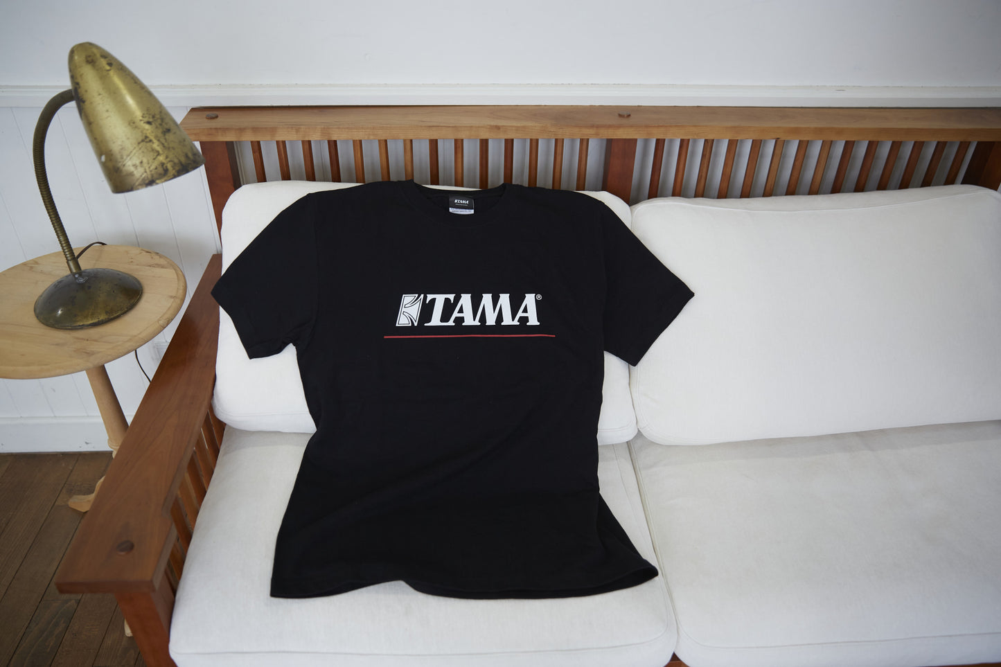 TAMA T-Shirt "Logo" - Red Line / black - L