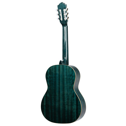 ORTEGA Family Series 4/4 Slim Neck Konzertgitarre 6 String - Ocean Blue + Bag