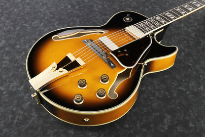 IBANEZ George Benson Signature Hollow Body Guitar 6-String - Brown Sunburst + Case MGB100C