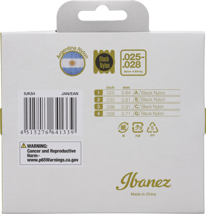 IBANEZ Saiten Set für 4 String Sopran/Konzert Ukulele