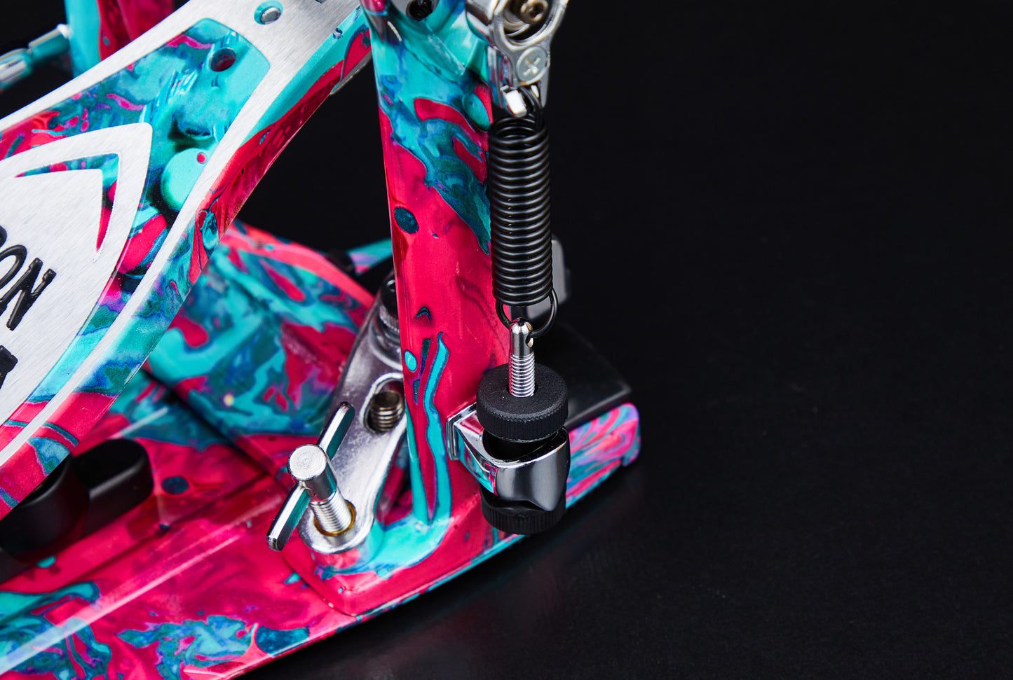 TAMA 50th Limited Iron Cobra Power Glide Single Pedal - Marble Coral Swirl
