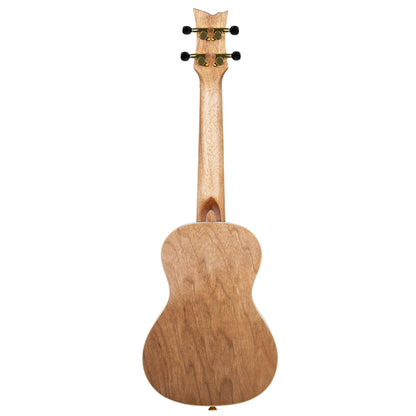 ORTEGA Element Serie Konzert Ukulele 4 String - Spruce / Catalpa Metallic Black + Bag