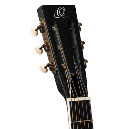 ORTEGA Americana Series Resonatorgitarre 6 String - Distressed Denim Matte / Chrom HW