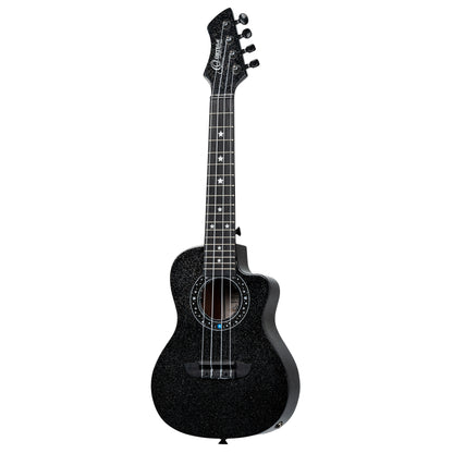 ORTEGA Horizon Serie Konzert Ukulele 4 String - Black Sparkle + Bag