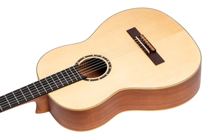 ORTEGA Family Series 4/4 Slim Neck Konzertgitarre 6 String Lefty - Mahagoni Natur + Bag