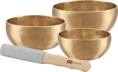 MEINL Sonic Energy Universal Series Singing Bowl Set 4 teilig - 400/500/600g + Mallet