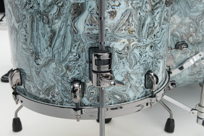 TAMA Starclassic Maple Duracover Wrap Shell Kit 4 pcs - Sky Blue Swirl/Black Nickel HW