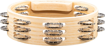 MEINL Percussion Artisan Edition Series Triple-Row Wood Tambourine - 8"