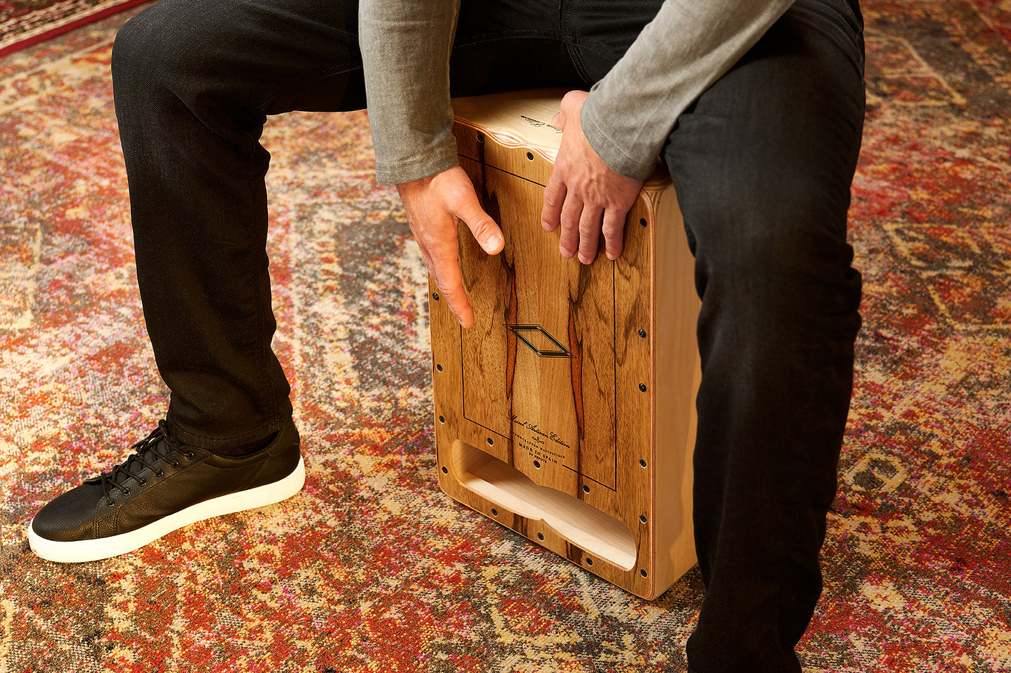MEINL Percussion Artisan Edition Series String Cajon Cantina Line - Limba