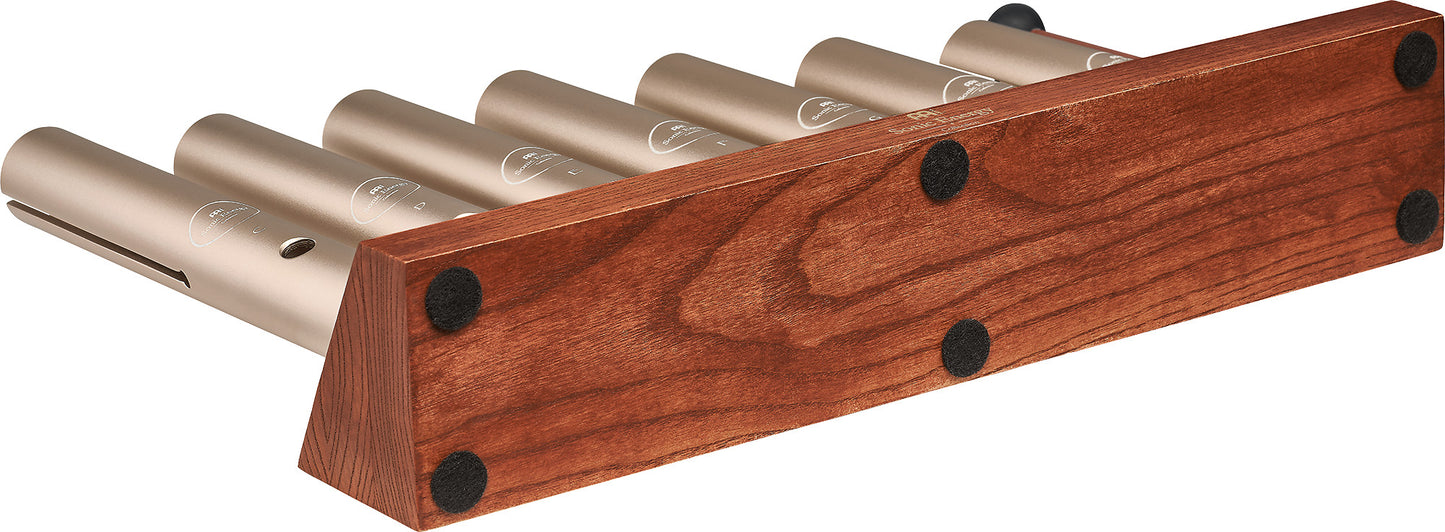 MEINL Sonic Energy 7-piece Wah-Wah Tube Chakra Set, 432 Hz, Champagne gold
