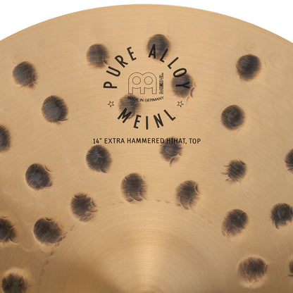 MEINL Cymbals Pure Alloy Extra Hammered Hihat - 14"