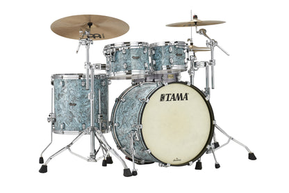 TAMA Starclassic Maple Duracover Wrap Shell Kit 4 teilig - Sky Blue Swirl/Chrom HW