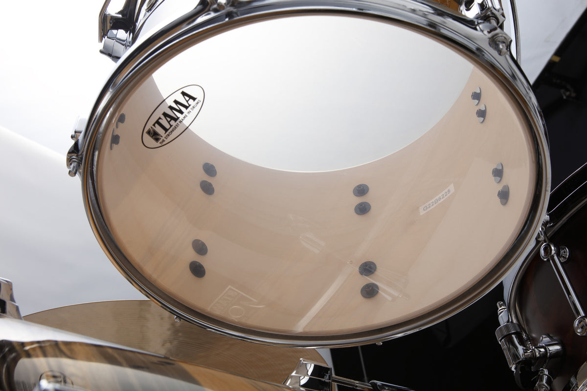 TAMA Superstar Classic Shell Kit 3 pcs - Natural Ebony Tiger Wrap/Chrome HW