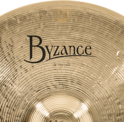MEINL Cymbals Byzance Brilliant Thin Crash - 18"