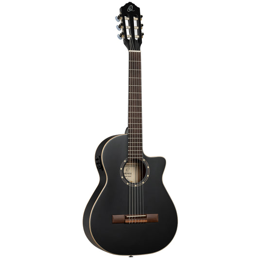 ORTEGA Family Series 3/4 Konzertgitarre 6-String - Satin Black + Gigbag