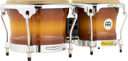 MEINL Percussion Professional Series Wood Bongo 7" Macho & 8 1/2" Hembra - Gold Amber Sunburst