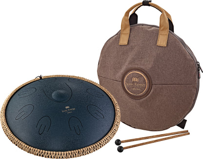 MEINL Sonic Energy Octave Steel Tongue Drum 16" - D Amara/9 Notes/440 Hz - Navy Blue