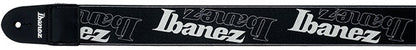 IBANEZ Design Strap - Black/White Logos