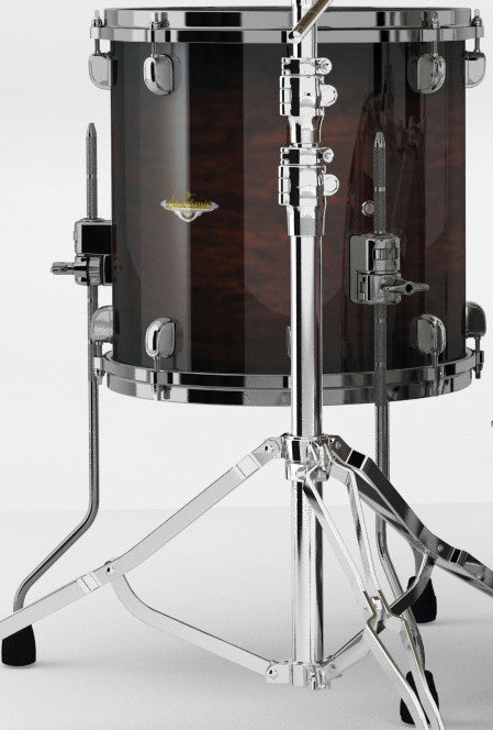 TAMA Starclassic Maple Lacquer Floor Tom 14" x 14" - Dark Mocha Burst/Black Nickel HW