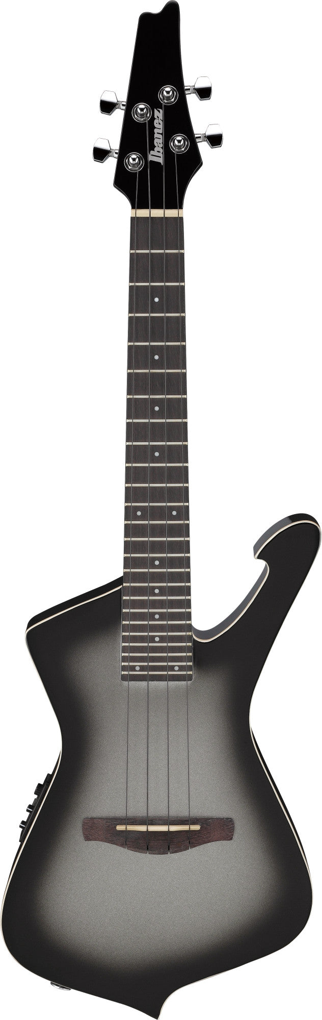 IBANEZ Iceman Tenor Ukulele 4-String - Metallic Gray Sunburst + Gig Bag
