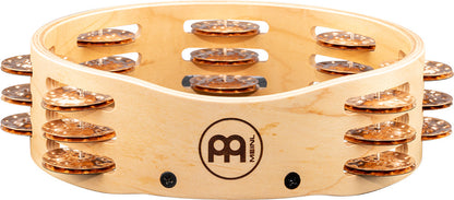MEINL Percussion Artisan Edition Series Triple-Row Wood Tambourine - 8"