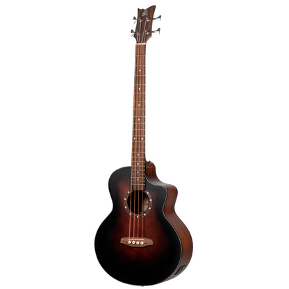ORTEGA Deep Series 7 Medium Scale Acoustic Bass 4 String - Spruce / Mahogany Bourbon Fade