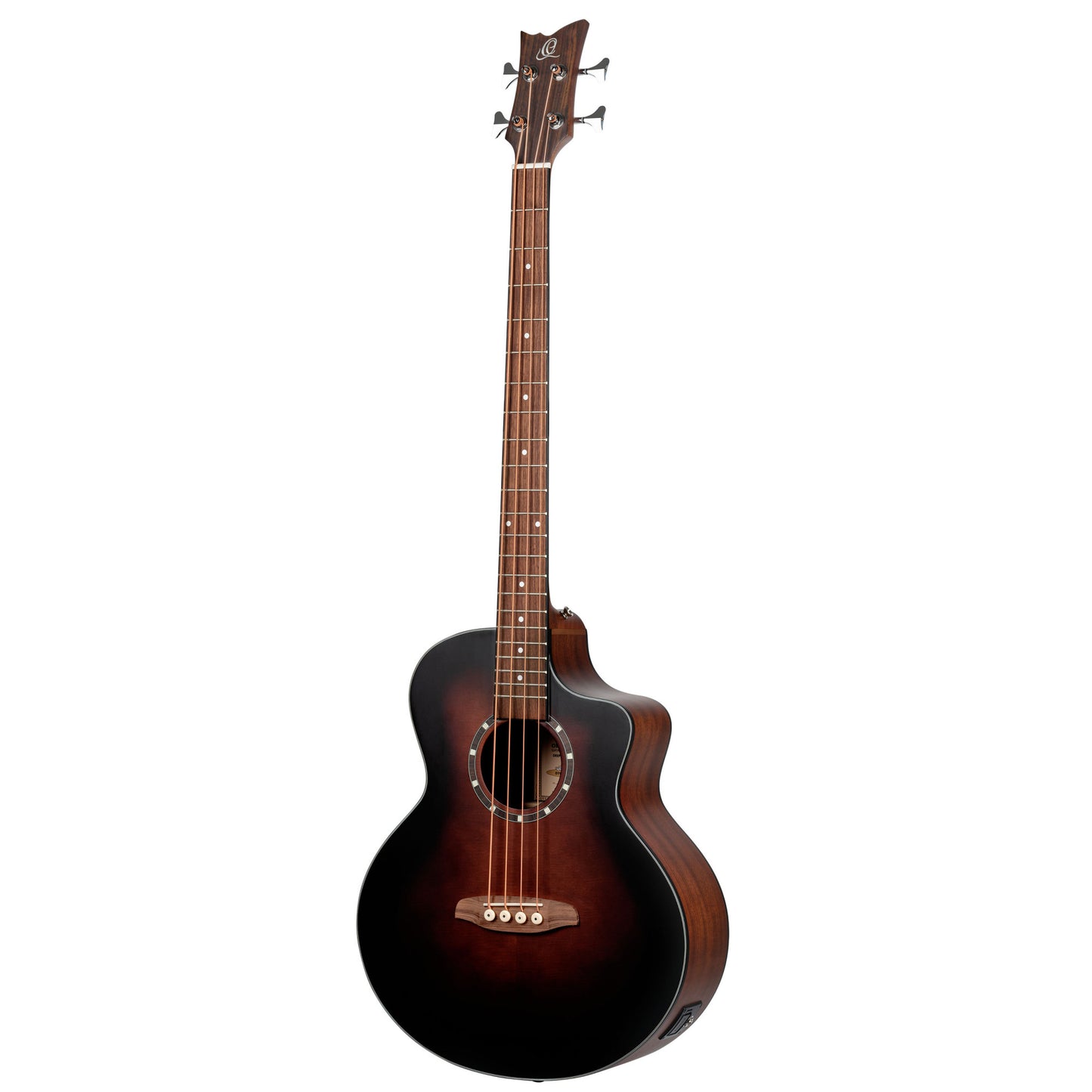 ORTEGA Deep Series 7 Medium Scale Acoustic Bass 4 String - Spruce / Mahogany Bourbon Fade