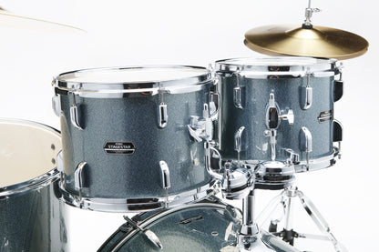 TAMA Stagestar Drum Set 5 teilig (22" BD) - Sea Blue Mist/Chrom HW + MEINL Cymbals BCS Cymbal Set