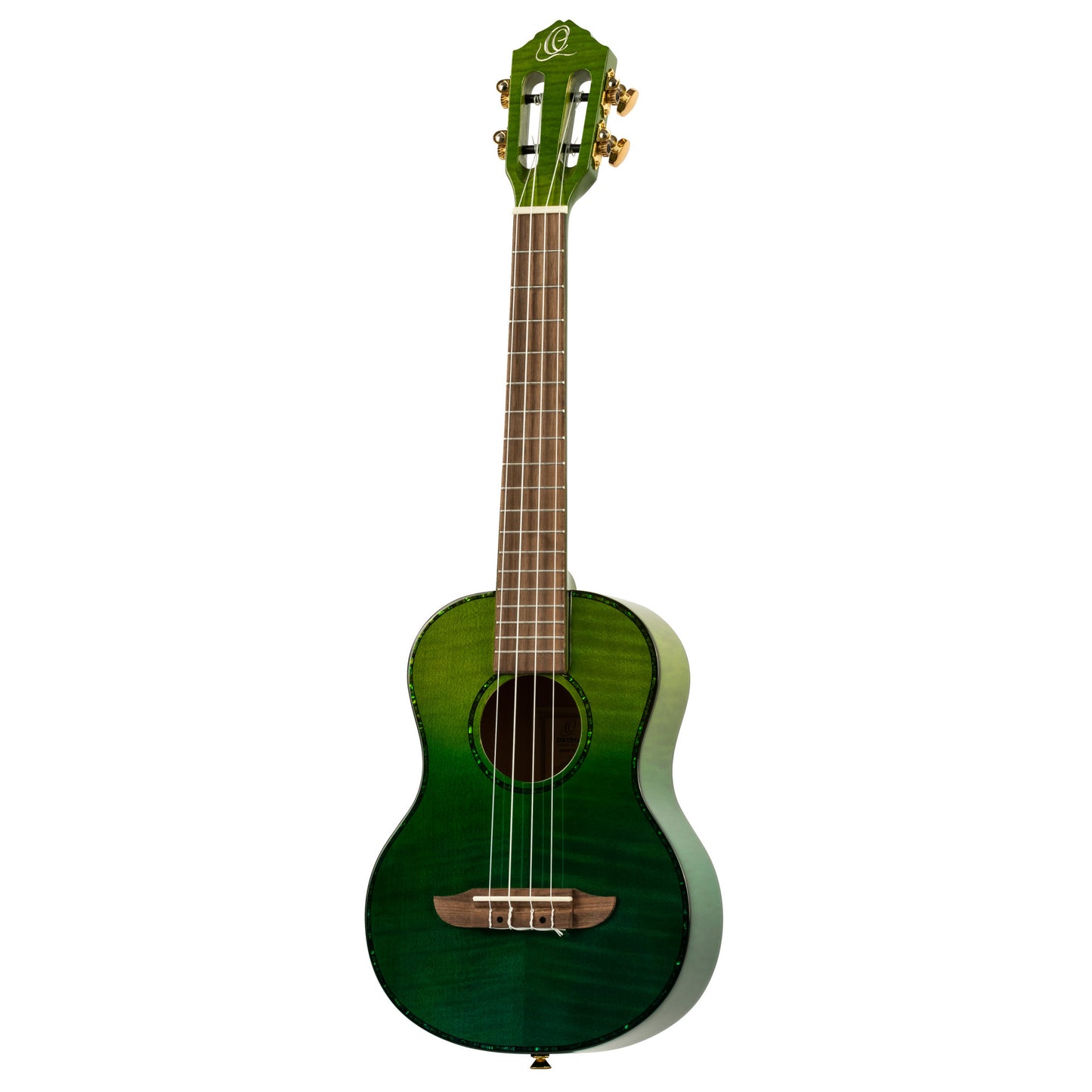 ORTEGA Prism Serie Tenor Ukulele 4 String - Flamed Maple Ivy Fade + Bag