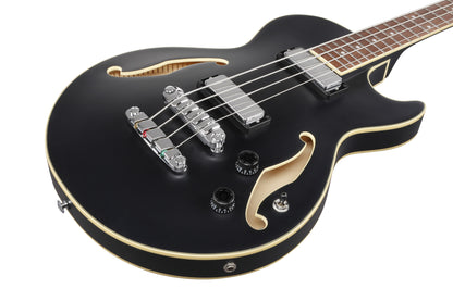 IBANEZ Artcore Hollow Body Bass 4-String - Black Flat
