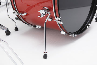 TAMA Stagestar Drum Set 5 teilig (22" BD) - Candy Red Sparkle/Chrom HW + MEINL Cymbals BCS Cymbal Set