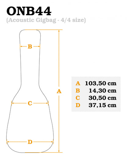 ORTEGA Pro Series 4/4 Classical-Guitar-Bag - Brown/Black