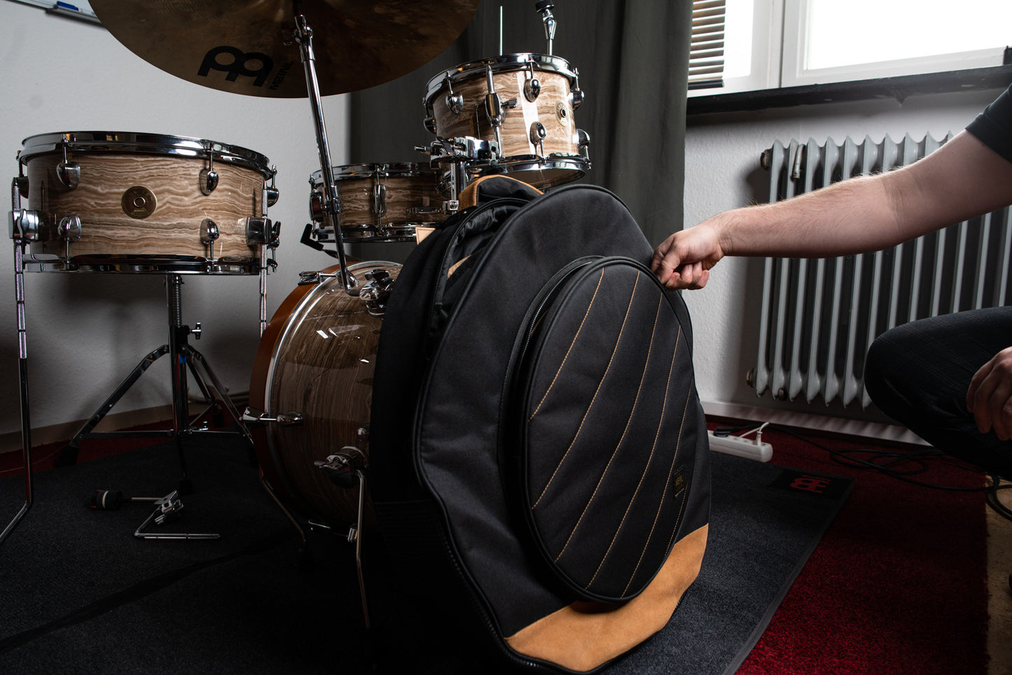 MEINL Cymbals Classic Woven Cymbal Bag - 22” Black