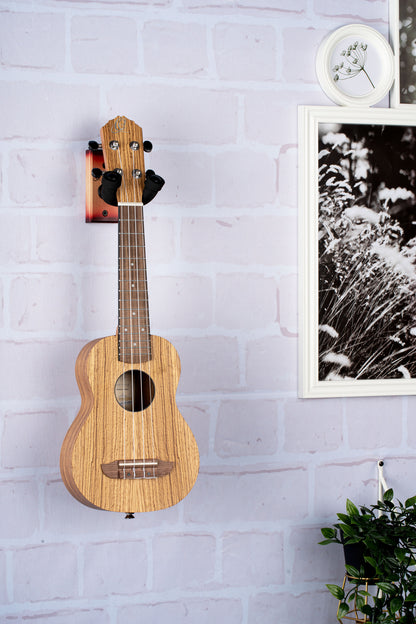 ORTEGA Ukulele Wall Hanger - Cherry Sunburst