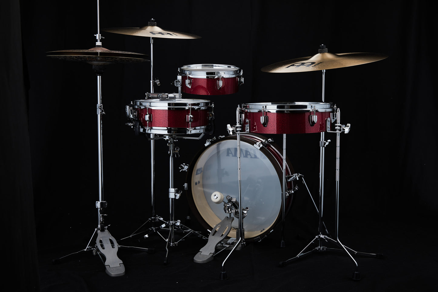 TAMA Club-Jam Pancake Shell Kit 4 teilig - Burnt Red Mist/Chrom HW