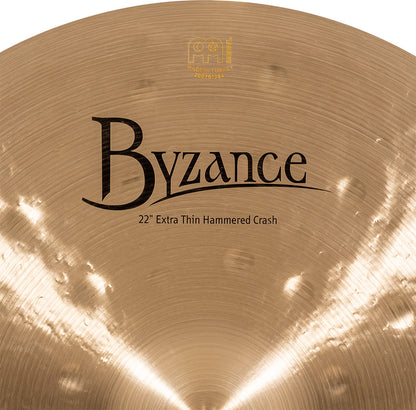 MEINL Cymbals Byzance Traditional Extra Thin Hammered Crash - 22"
