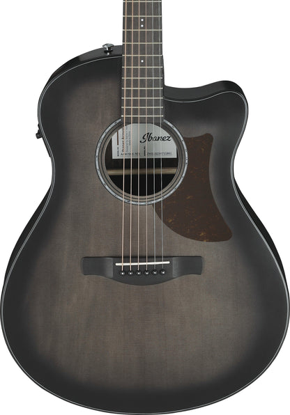 IBANEZ Advanced Acoustic AAM Acoustic Guitar 6-String - Transparent Charcoal Burst