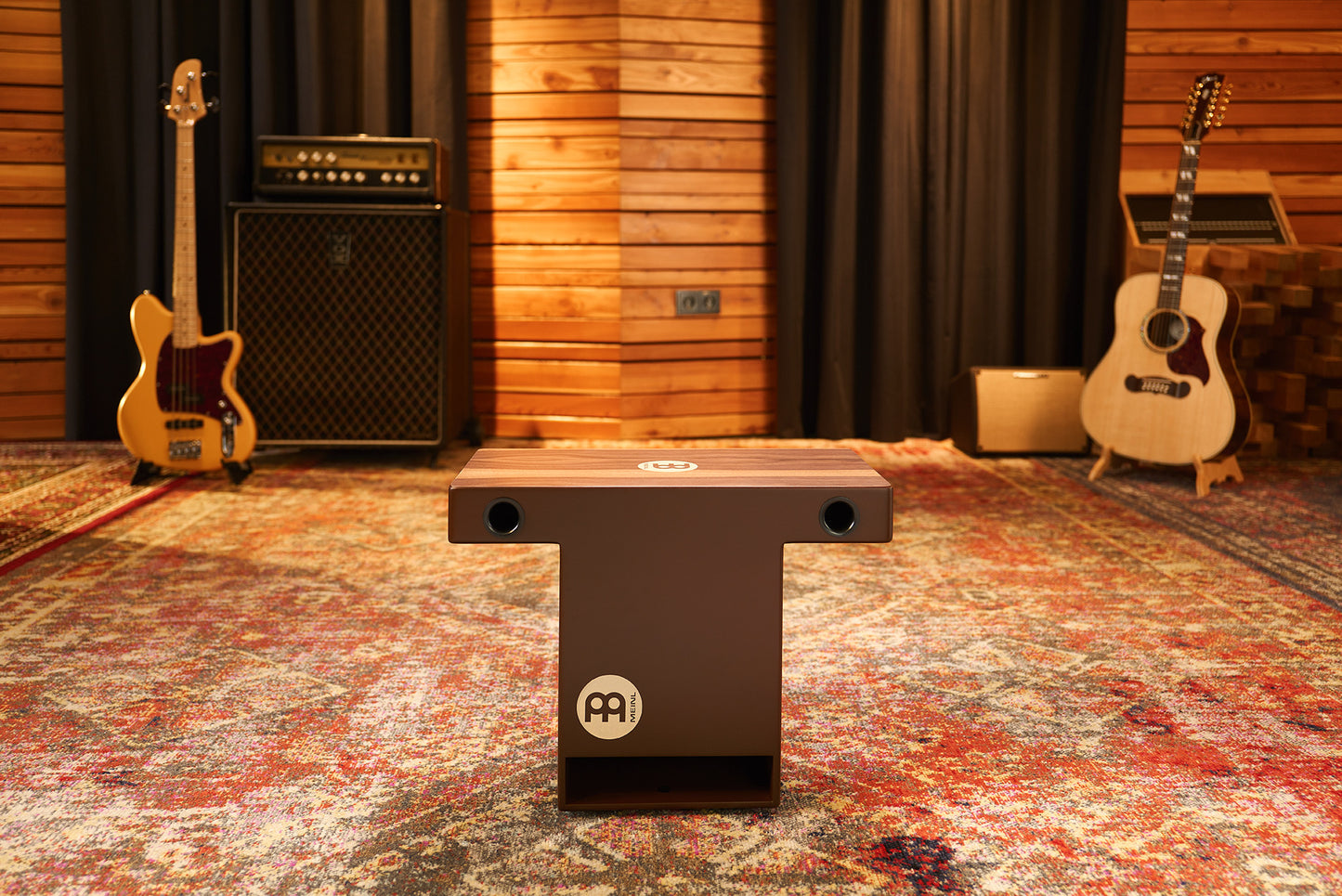 MEINL Percussion Slaptop Series Turbo Slaptop Cajon (Patented) - Walnut