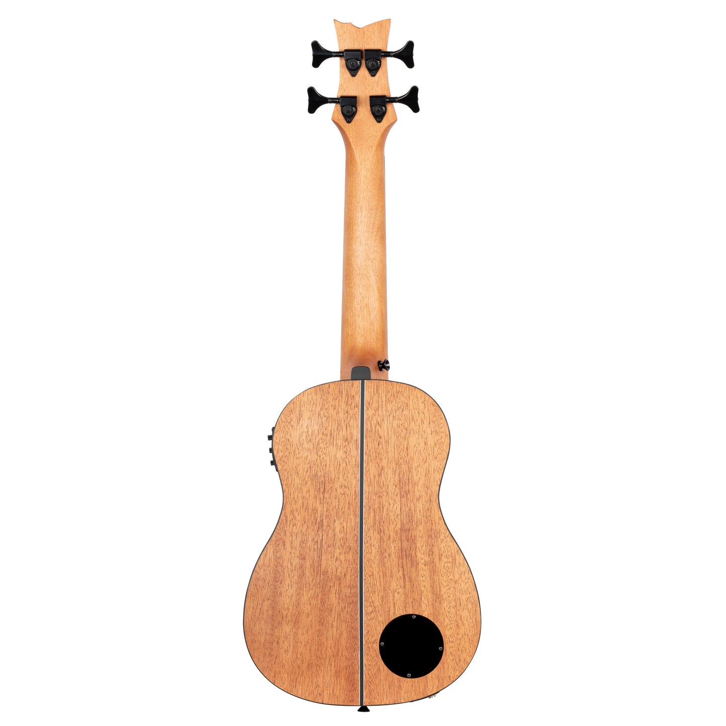 ORTEGA Lizard Series Short Scale Uke Bass 4 String Lefty - Acacia Natural + Bag