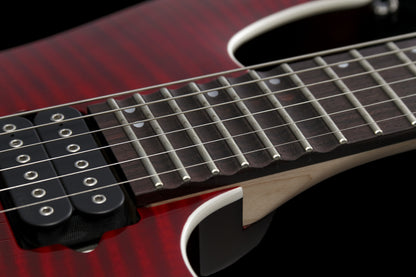 IBANEZ Kiko Loureiro Signature Electric Guitar 6-String - Transparent Ruby Red + Case