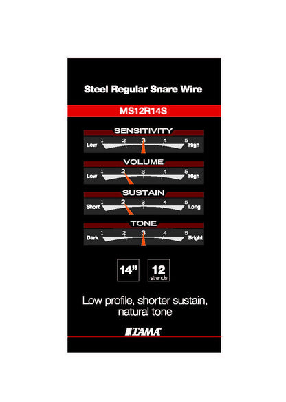 TAMA Snare Wire 14" - 12 strands carbon steel